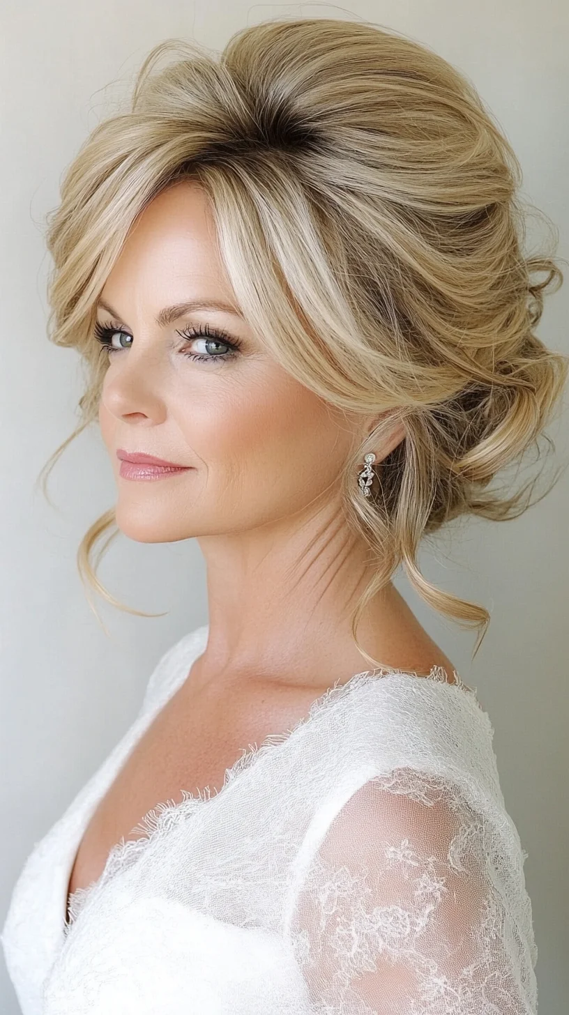 Elegant Updo with Soft Waves: Perfect for Timeless Occasions